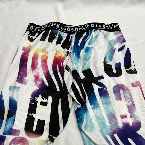 Volcom Performance Dry Base Layer Bottoms Tye Die Spellout Waistband Women's S/P - Picture 4 of 9